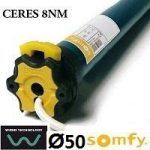 Motor SOMFY CERES vía cable semiautomático 8NM/17
