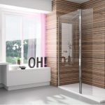 Mampara de ducha fija + puerta abatible Serie 300(TR524)