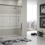Mampara corredera modelo Serie 300 (2 hojas correderas + 2 hojas fijas) (DECORADO BALI)